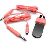 KIT PEDAL + CABO RCA - ROSA - Imagem 0