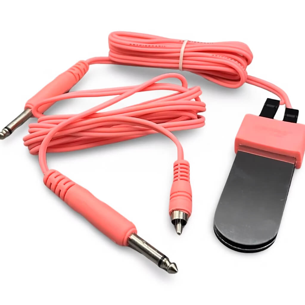 KIT PEDAL + CABO RCA - ROSA - Imagem 0