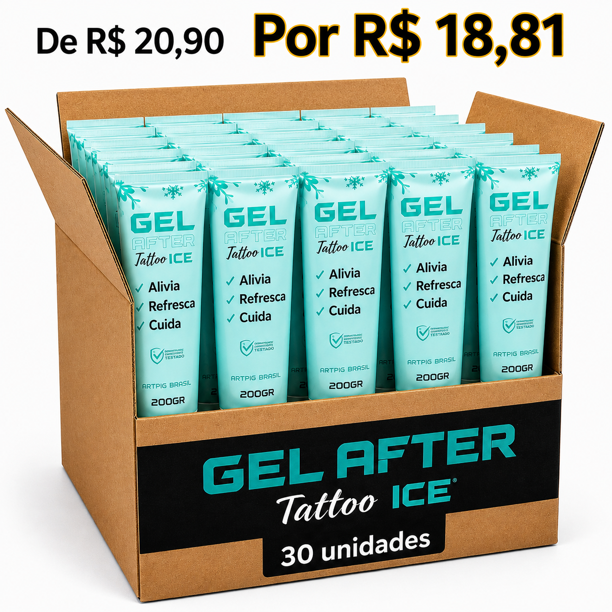 CAIXA MASTER GEL ICE 200GR – 30 UNIDADES