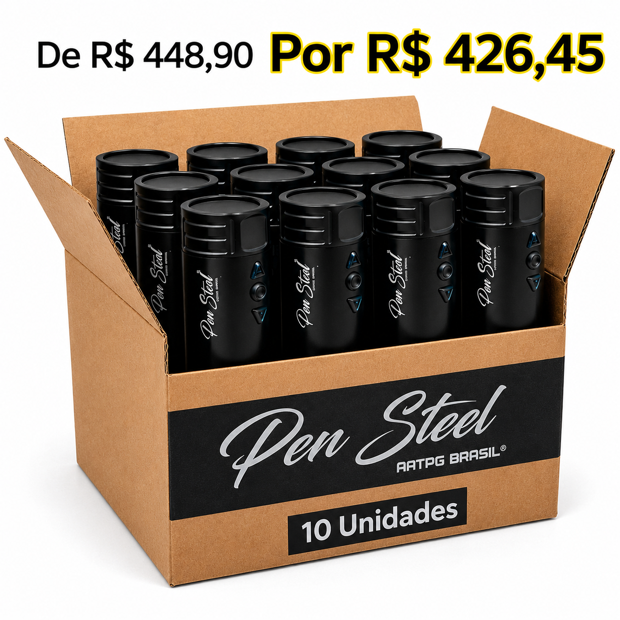 CAIXA MASTER PEN STEEL WIRELESS 10 UNIDADES
