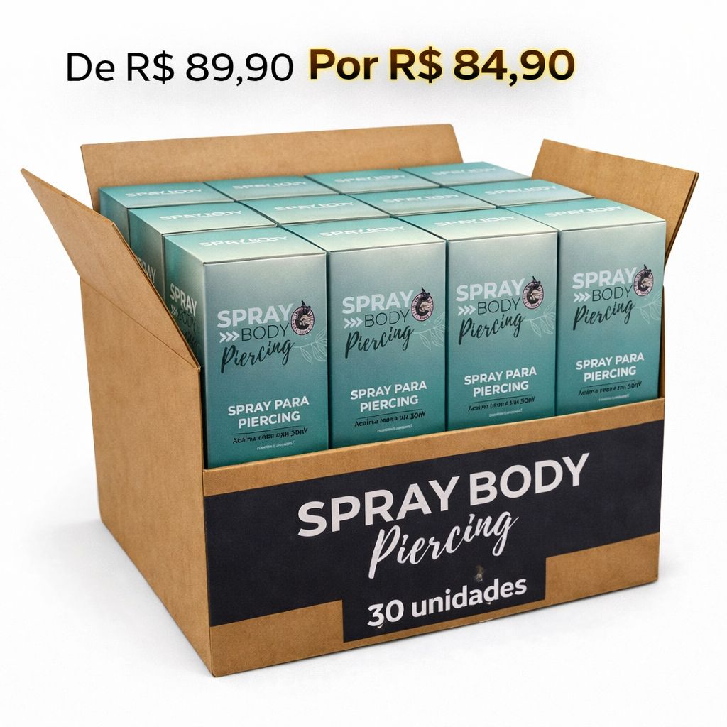 CAIXA MASTER SPRAY PARA PIERCING 30 ML – 30 CX
