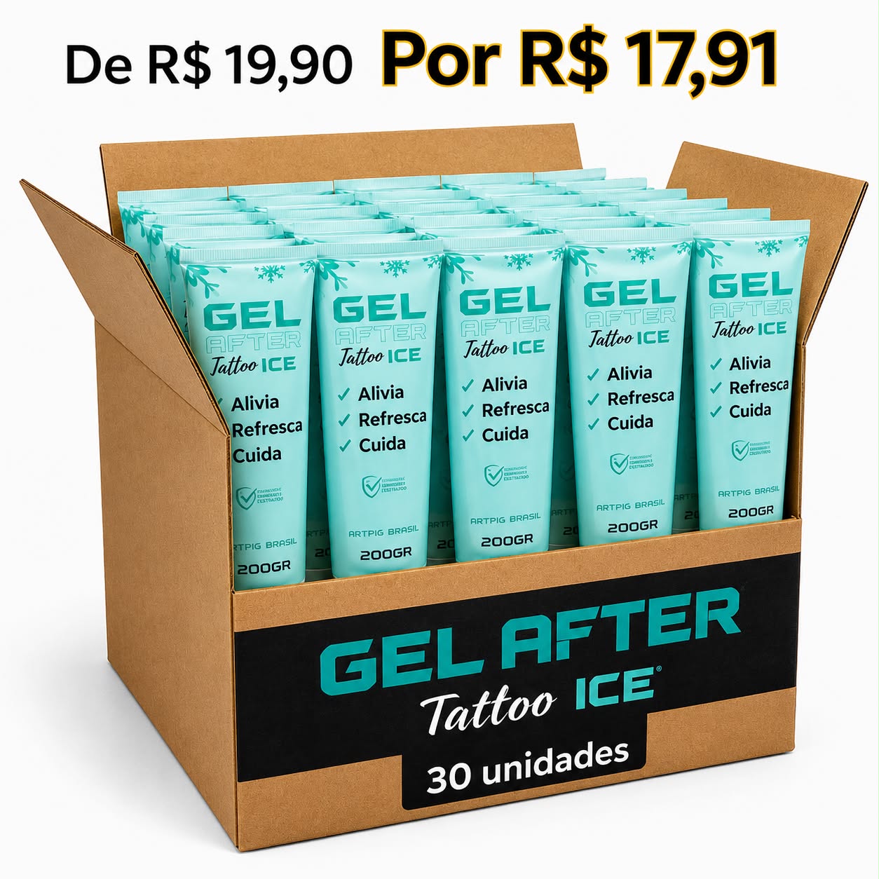 CAIXA MASTER GEL ICE 200GR – 30 UNIDADES