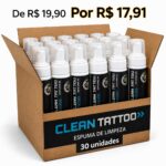 CAIXA MASTER CLEAN TATTOO PRO 150 ML – 30 UNIDADES - Imagem 0