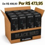CAIXA MASTER PEN BLACK BIRD 2 BATERIAS 10 UNIDADES - Imagem 0