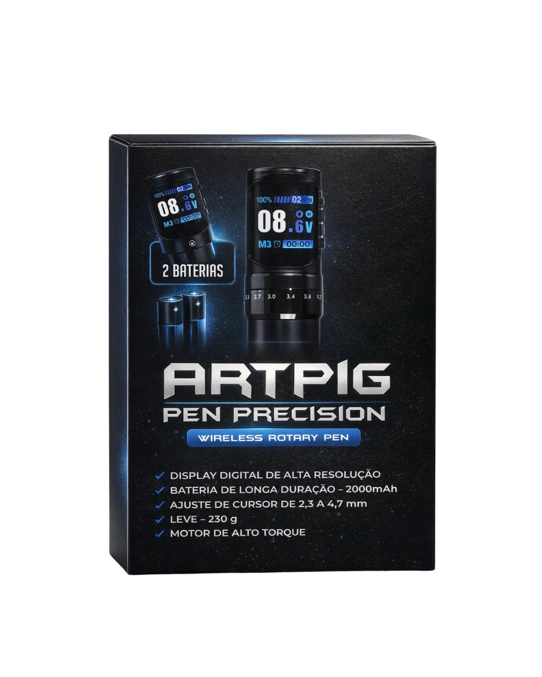 CAIXA MASTER PEN PRECISION 2 BATERIAS 10 UNIDADES - Imagem 0