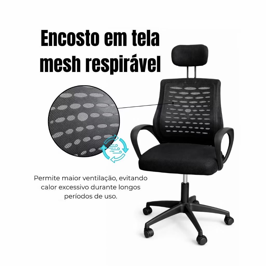 CADEIRA OFFICE LUXO - Imagem 0
