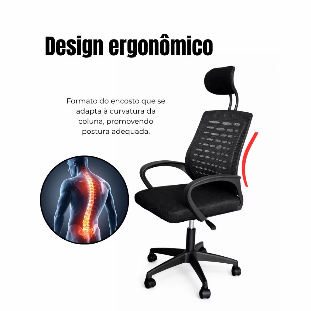 CADEIRA OFFICE LUXO - Imagem 2