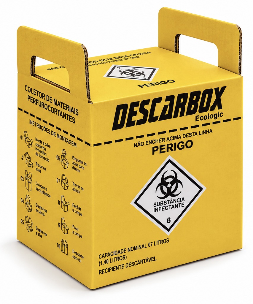 CAIXA DE DESCARTE DESCARBOX 20 UNIDADES