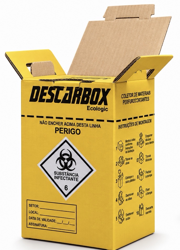 CAIXA DE DESCARTE DESCARBOX 20 UNIDADES - Imagem 0